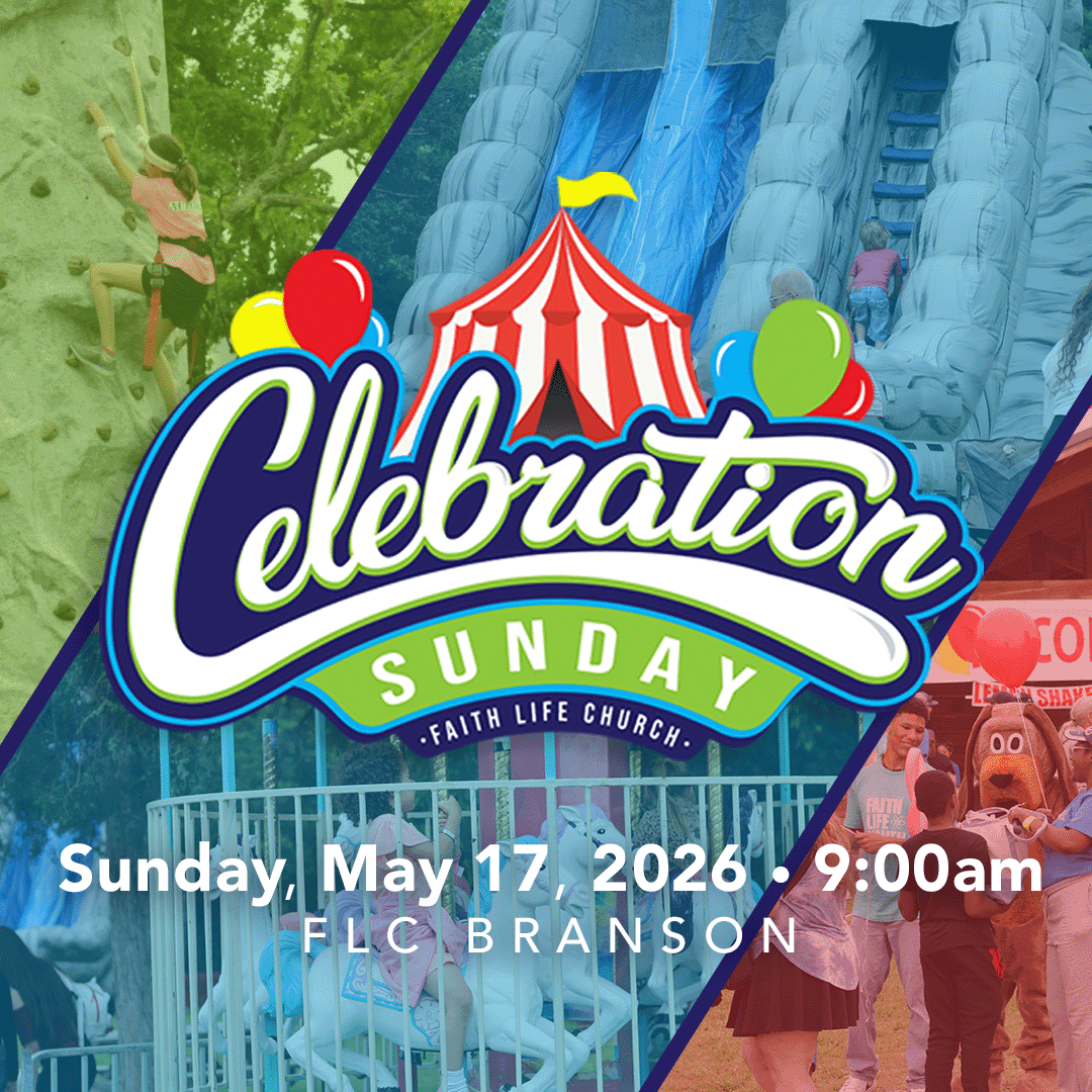 Join us this Sunday for Celebration Sunday! 9:00am in Branson!